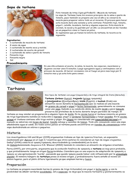 Infografía: Ingredientes principales de la sopa Tarhana (yogur, trigo, hierbas, verduras)