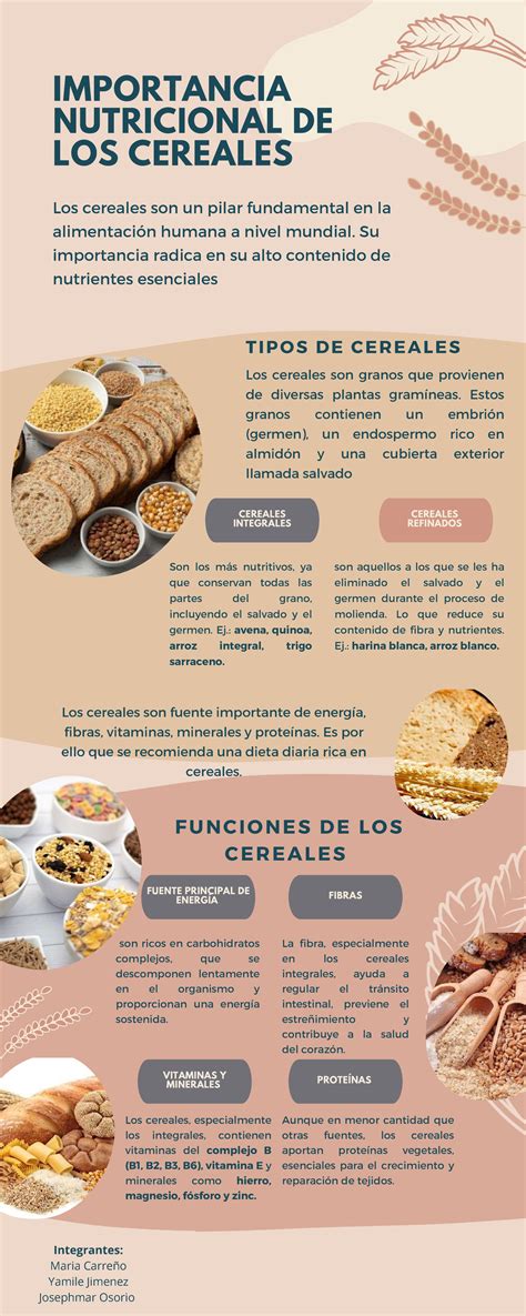 infografía sobre los cereales prohibidos (trigo, cebada, centeno) y las alternativas permitidas (maíz, arroz, quinua)