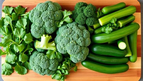 Variedad de verduras de hoja verde para una dieta equilibrada