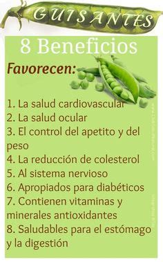 Infografía: Beneficios de las arvejas