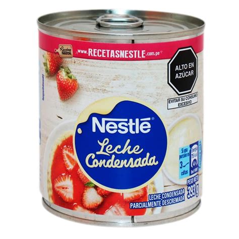 Foto de lata de leche condensada Nestlé con la fecha de vencimiento visible