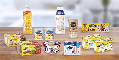 Surtido de yogures y postres Nestlé en un ambiente familiar