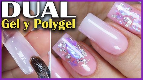 Esquema o fotografía de moldes dual system de polygel y sus partes