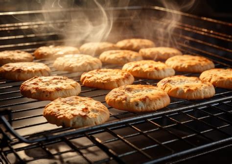 galletas sin azucar recien horneadas enfriandose en rejilla