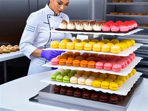 Una estación de trabajo de repostería organizada con ingredientes medidos y utensilios listos.
