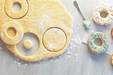 Esquema de cómo cortar la masa de las donas