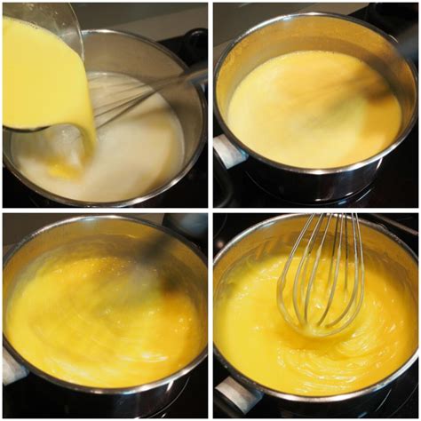 Crema pastelera lista y enfriándose con film