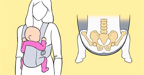 Ilustración de las diferentes posiciones de porteo ergonómico