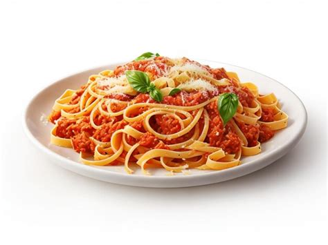 Plato de fideos con camarones y hierbas frescas