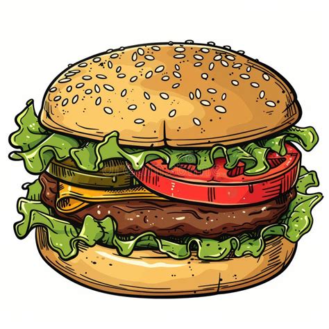 Hamburguesa gourmet bellamente emplatada con ingredientes frescos y vibrantes