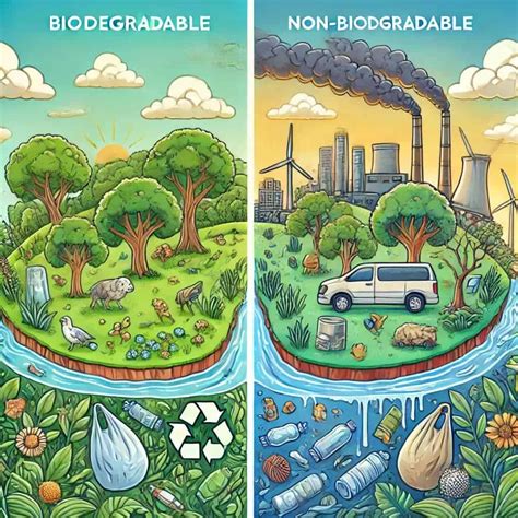 Infografía comparativa de vasos biodegradables y no biodegradables, mostrando su ciclo de vida y el impacto ambiental.