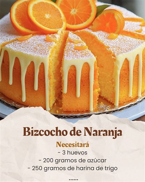 Ingredientes para bizcocho dispuestos para ser mezclados: huevos, zumo de naranja, aceite, stevia, vainilla, harina, levadura y trozos de naranja.