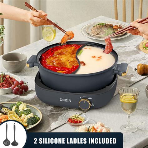 Diseño de una olla de shabu-shabu con divisor para dos caldos