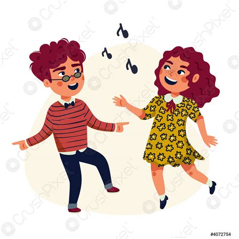 Ilustración de niños bailando folclore chilote