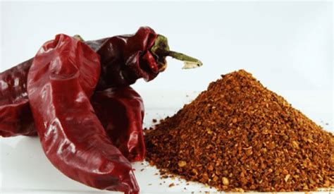 Fotografía de ajíes cacho de cabra secos y una salsa artesanal preparada en un recipiente de vidrio.