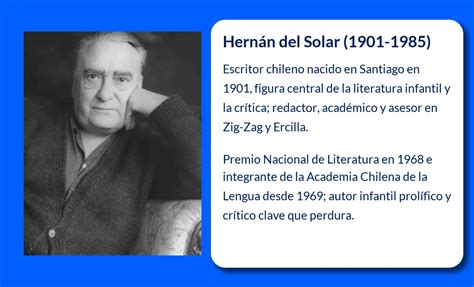 Retrato del escritor chileno Hernán del Solar