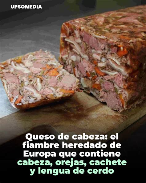 Ingredientes del queso de cabeza (cachetes, lengua, orejas de cerdo)