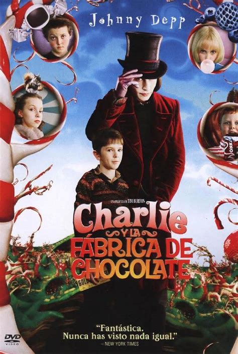 Póster oficial de la película Charlie y la fábrica de chocolate (2005)