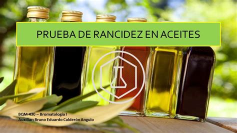 Diagrama que ilustra la oxidación y rancidez en aceites comestibles