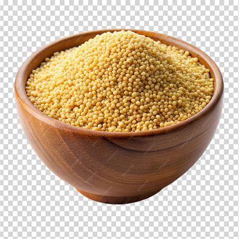 Mijo en grano crudo en un cuenco
