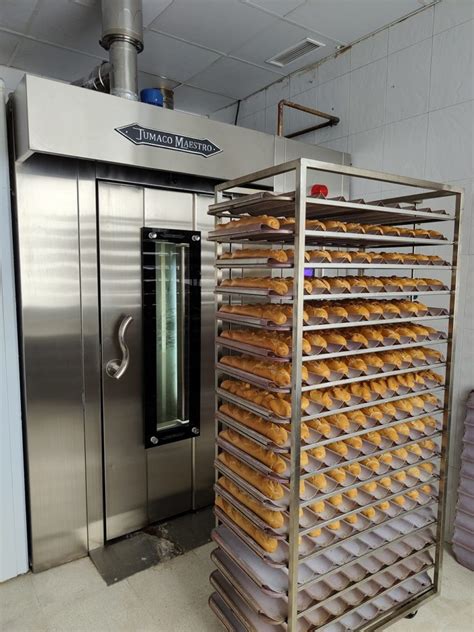 Esquema de diferentes tipos de hornos industriales para panadería