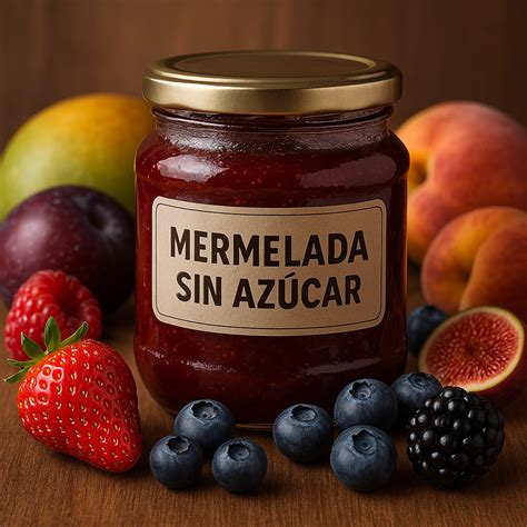 Frascos de mermelada sin azúcar de diferentes sabores