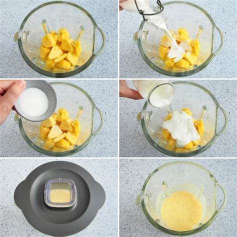 Fotografía paso a paso del proceso de batido de la salsa hasta lograr la emulsión perfecta.