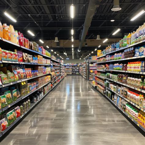 Interior de un supermercado Líder con clientes y pasillos llenos de productos