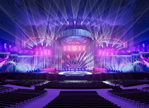 Fotografía panorámica del escenario de la Quinta Vergara durante un evento musical