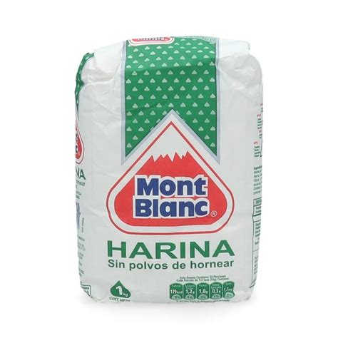 Paquete de Mont Blanc Harina Sin Polvo 1 Kg