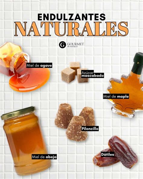 Muestra de diversos endulzantes naturales en pequeños cuencos
