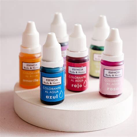 Muestra de colorantes en polvo para jabones