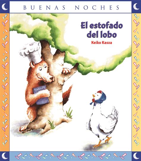 Ilustración del lobo de cuento pensando en un estofado