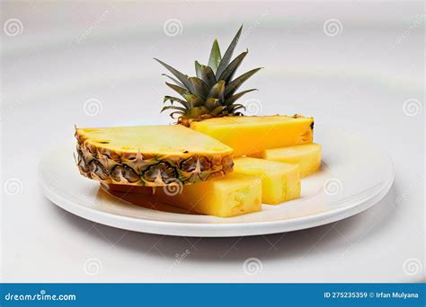 Rodajas de piña fresca y jugosa en un plato