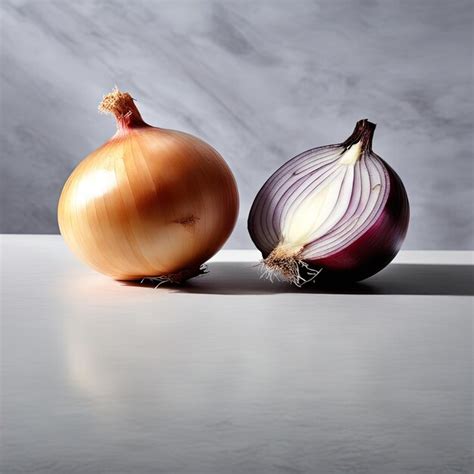 Cebollas frescas y nutritivas en primer plano