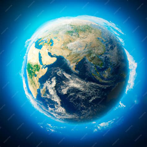 Una imagen que represente la Tierra vista desde el espacio, con un aura de cuidado y protección.