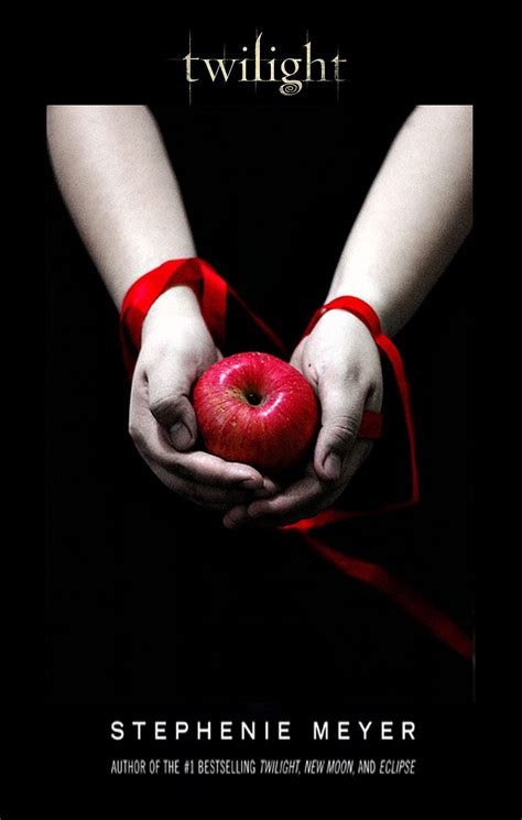 Portada del libro Crepúsculo (Twilight) mostrando una manzana