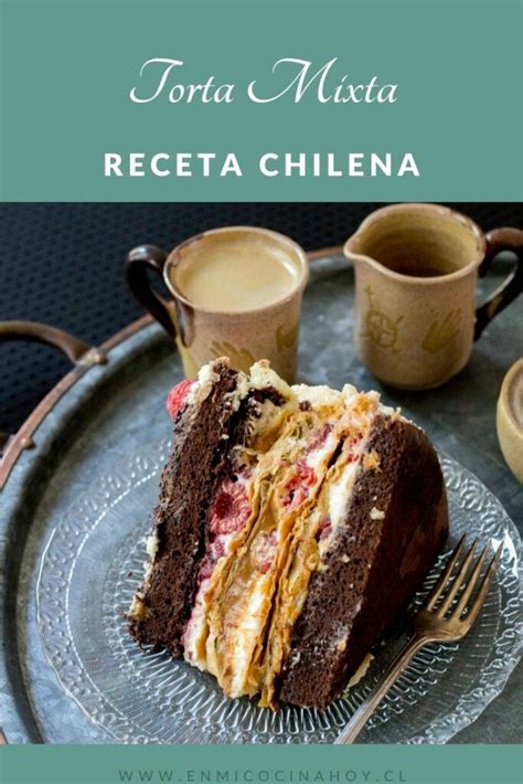 Torta mixta de frambuesa con capas visibles