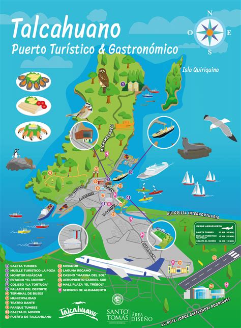 Mapa de Talcahuano con puntos indicando las agencias de Polla