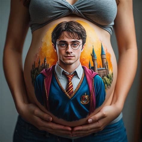Infografía con diferentes categorías de diseños de belly painting