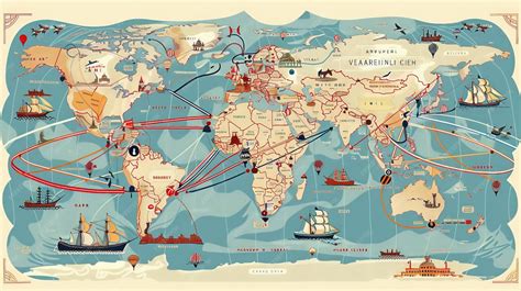 Mapa mundial mostrando las rutas históricas de difusión del arroz
