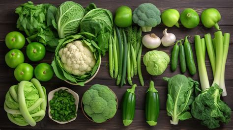 Variedad de vegetales de hoja verde oscuro