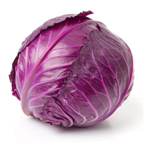 fotografía de repollo morado entero fresco
