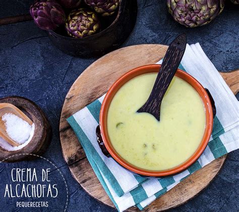 Secuencia de fotos de la preparación de la crema de alcachofas en Thermomix