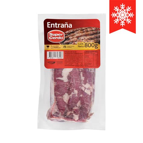 Entraña de cerdo a la parrilla cortada en tiras lista para servir