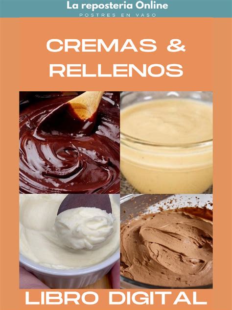 Cremas y rellenos variados para postres