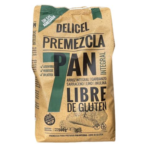 Collage de imágenes de diferentes preparaciones sin gluten elaboradas con premezcla: pan, galletas, empanadas, torta.