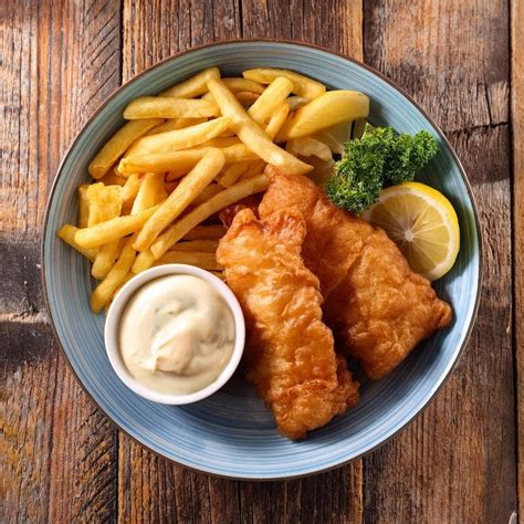 foto temática de fish and chips tradicional