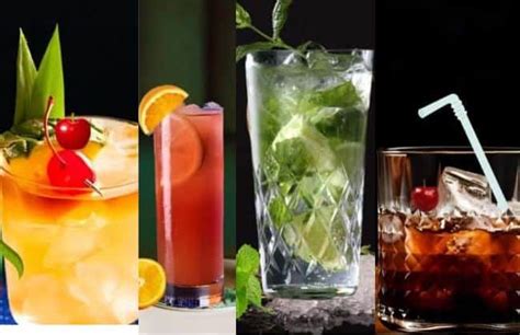 Cocteles veganos coloridos y elegantes en un bar