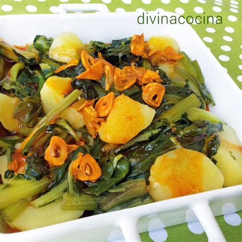 Plato de acelgas frescas o cocinadas